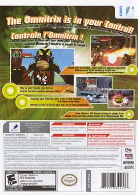 Ben 10 Protector of Earth box cover back